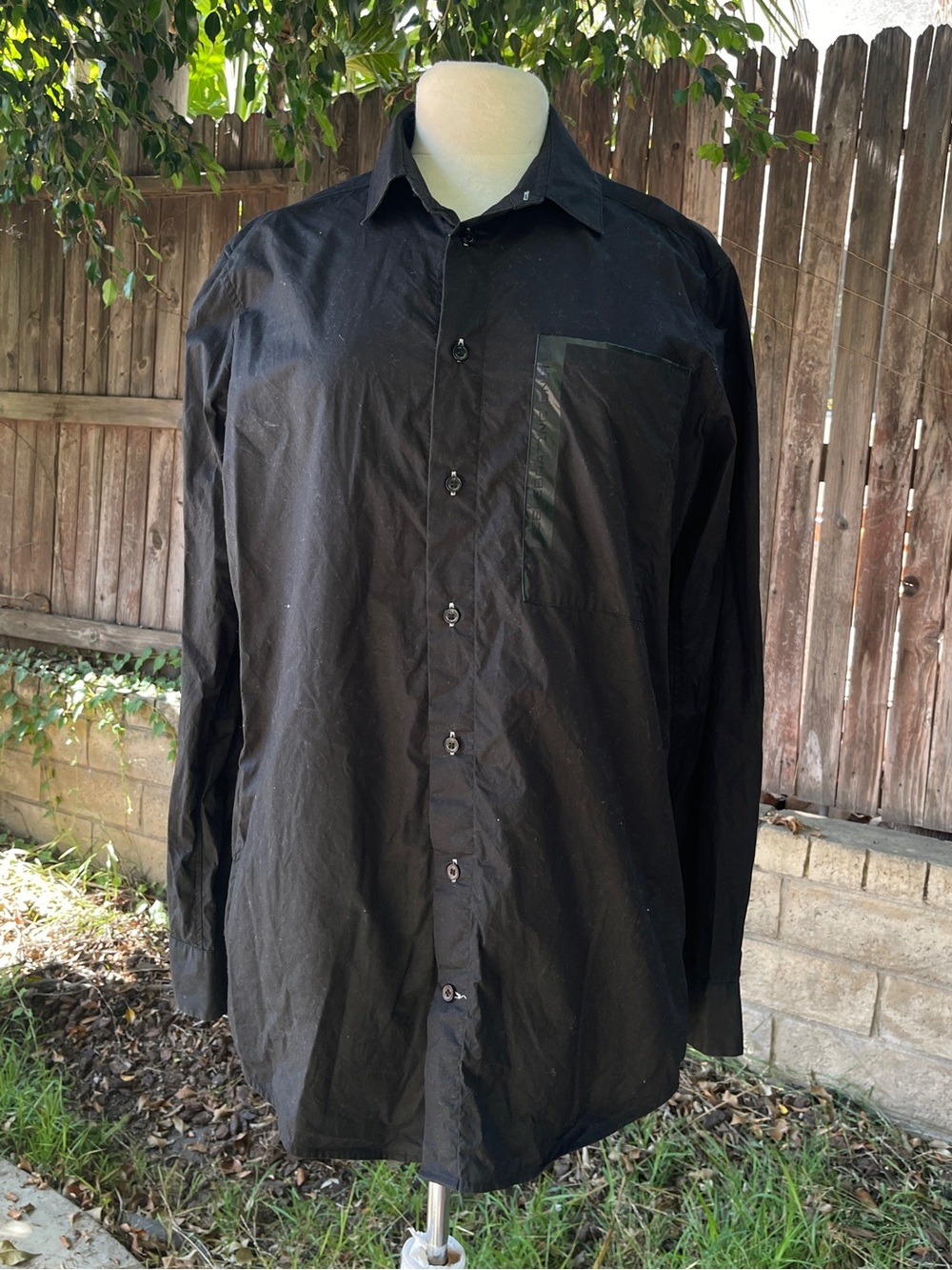 Y-3 Tohji Yamamoto x Virgin Galactic Unity Men's Black Button-Down Dress Shirt L
